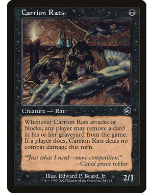 Magic: The Gathering Carrion Rats (054) Lightly Played