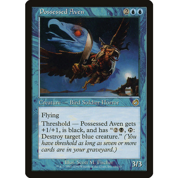 Magic: The Gathering Possessed Aven (045) Moderately Played