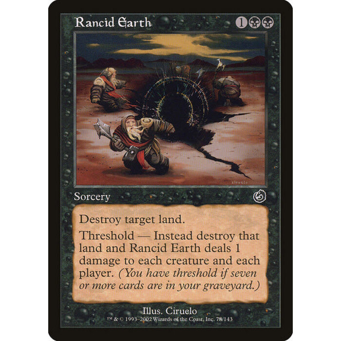 Magic: The Gathering Rancid Earth (078) Moderately Played