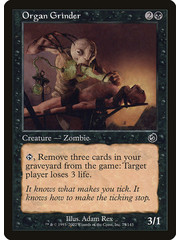 Magic: The Gathering Organ Grinder (075) Lightly Played