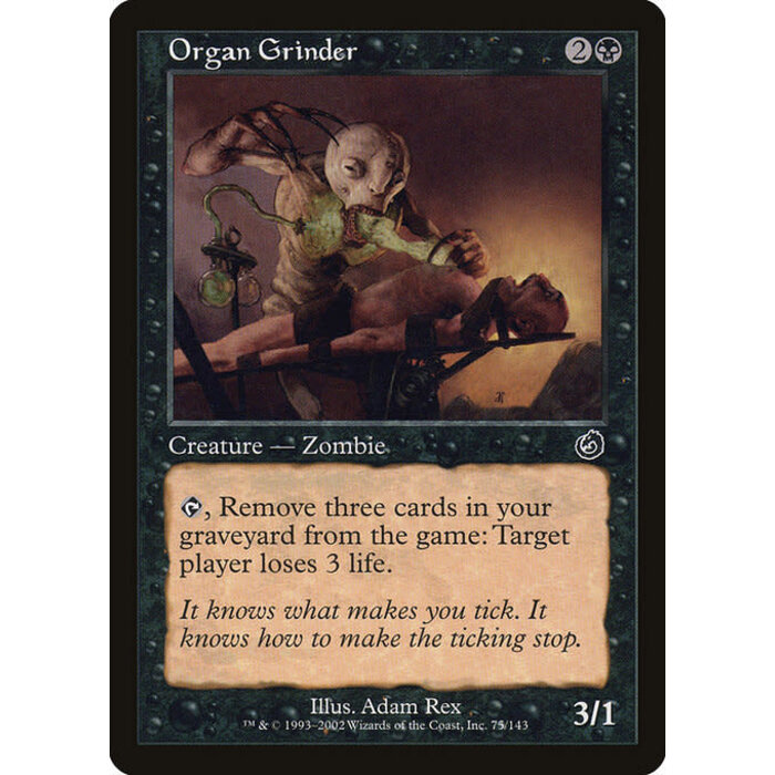 Magic: The Gathering Organ Grinder (075) Lightly Played