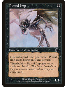Magic: The Gathering Putrid Imp (077) Moderately Played