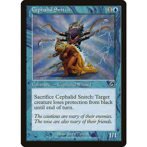 Magic: The Gathering Cephalid Snitch (030) Moderately Played