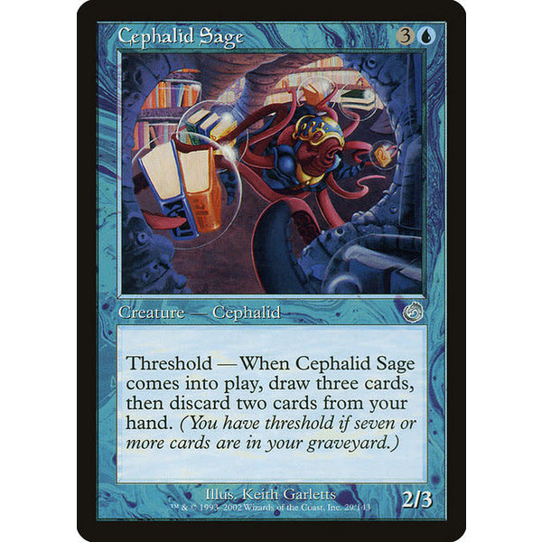 Magic: The Gathering Cephalid Sage (029) Lightly Played