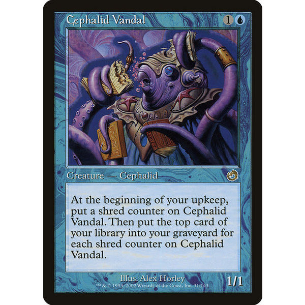 Magic: The Gathering Cephalid Vandal (031) Moderately Played