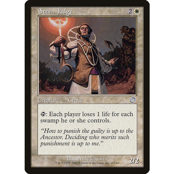 Magic: The Gathering Stern Judge (016) Lightly Played
