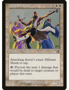 Magic: The Gathering Militant Monk (009) Lightly Played