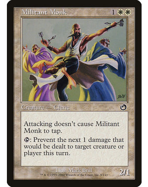 Magic: The Gathering Militant Monk (009) Lightly Played