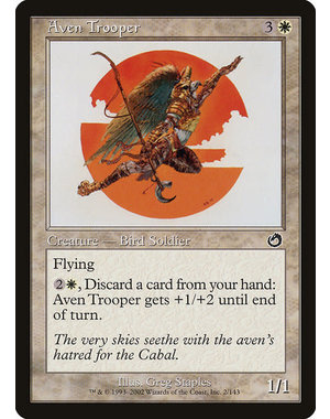 Magic: The Gathering Aven Trooper (002) Moderately Played
