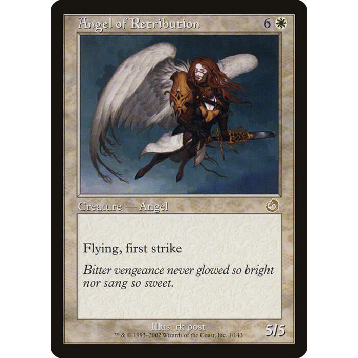 Magic: The Gathering Angel of Retribution (001) Moderately Played