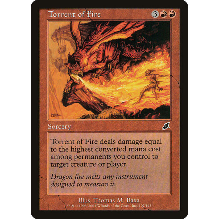 Magic: The Gathering Torrent of Fire (107) Lightly Played