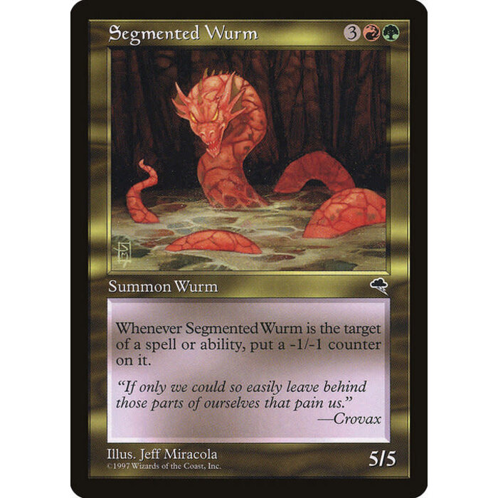 Magic: The Gathering Segmented Wurm (269) Lightly Played