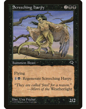 Magic: The Gathering Screeching Harpy (155) Lightly Played