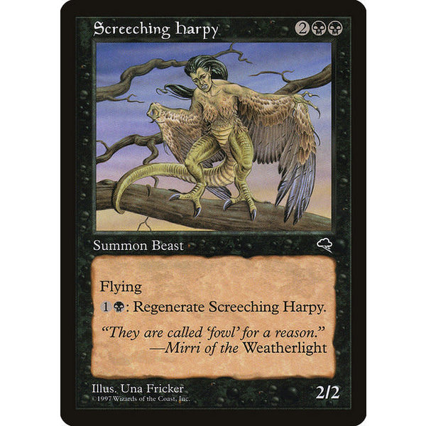 Magic: The Gathering Screeching Harpy (155) Lightly Played