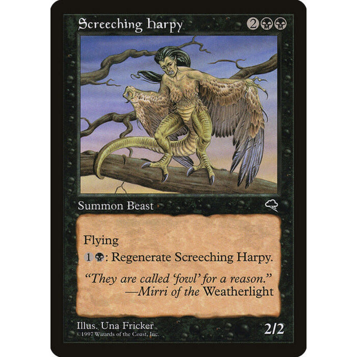 Magic: The Gathering Screeching Harpy (155) Lightly Played