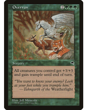 Magic: The Gathering Overrun (243) Moderately Played