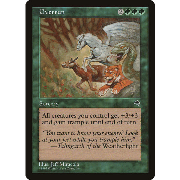 Magic: The Gathering Overrun (243) Moderately Played
