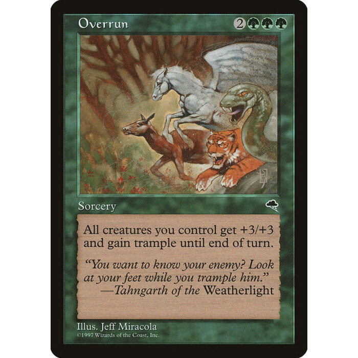 Magic: The Gathering Overrun (243) Moderately Played
