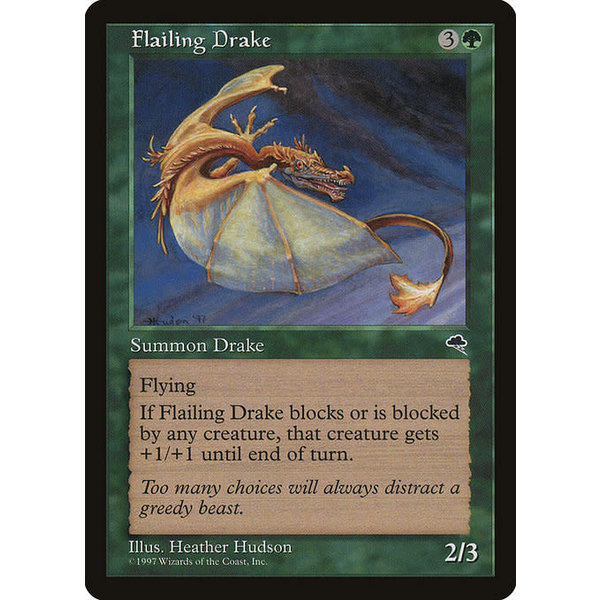 Magic: The Gathering Flailing Drake (227) Lightly Played