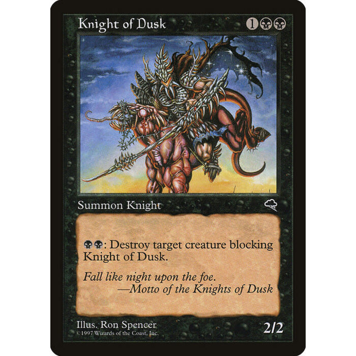 Magic: The Gathering Knight of Dusk (140) Lightly Played