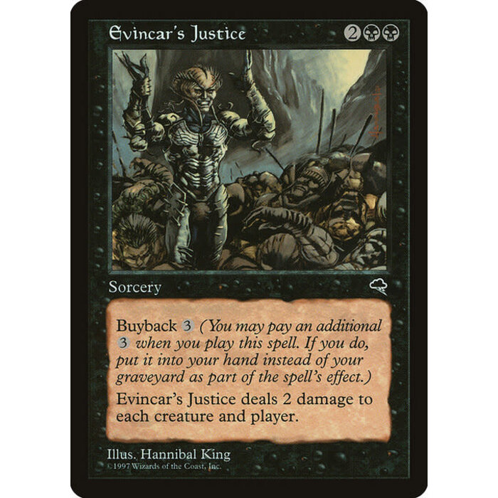 Magic: The Gathering Evincar's Justice (134) Moderately Played