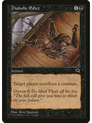 Magic: The Gathering Diabolic Edict (128) Lightly Played