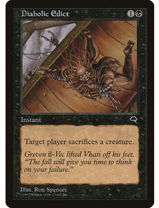 Magic: The Gathering Diabolic Edict (128) Lightly Played