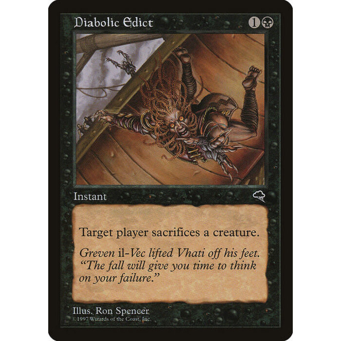 Magic: The Gathering Diabolic Edict (128) Lightly Played