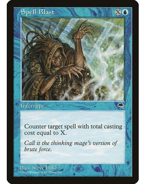 Magic: The Gathering Spell Blast (089) Moderately Played