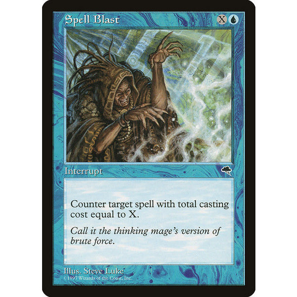 Magic: The Gathering Spell Blast (089) Moderately Played