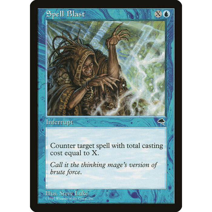 Magic: The Gathering Spell Blast (089) Moderately Played