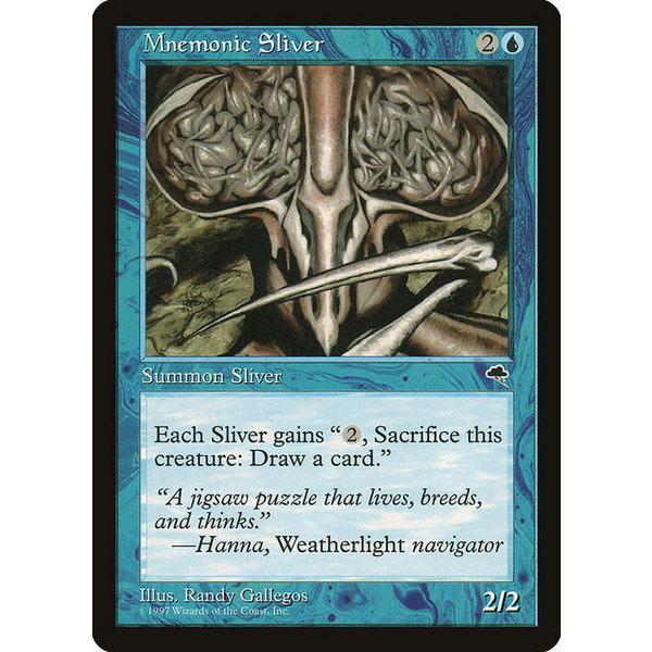 Magic: The Gathering Mnemonic Sliver (077) Moderately Played