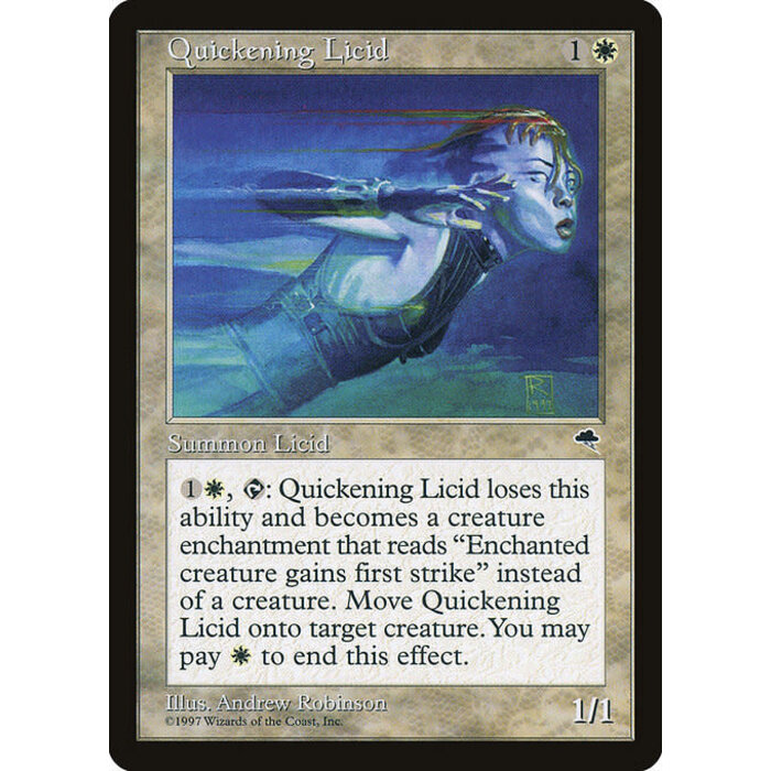Magic: The Gathering Quickening Licid (036) Lightly Played