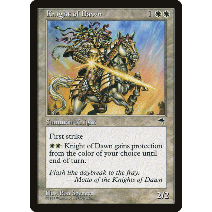 Magic: The Gathering Knight of Dawn (026) Lightly Played