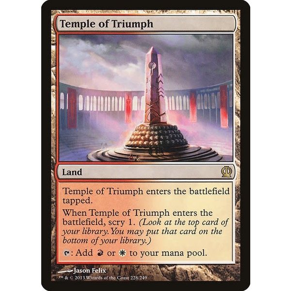 Magic: The Gathering Temple of Triumph (228) Damaged