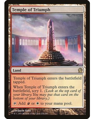Magic: The Gathering Temple of Triumph (228) Lightly Played Foil