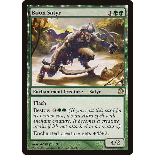 Magic: The Gathering Boon Satyr (152) Moderately Played Foil