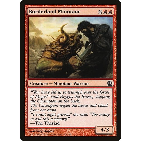 Magic: The Gathering Borderland Minotaur (114) Lightly Played