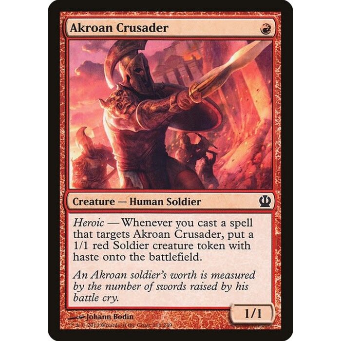 Magic: The Gathering Akroan Crusader (111) Lightly Played Foil