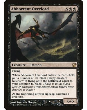 Magic: The Gathering Abhorrent Overlord (075) Lightly Played Foil
