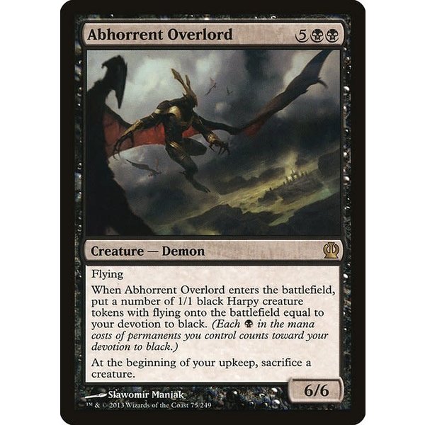 Magic: The Gathering Abhorrent Overlord (075) Lightly Played Foil