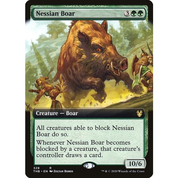 Magic: The Gathering Nessian Boar (Extended Art) (328) Lightly Played