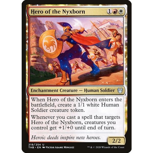 Magic: The Gathering Hero of the Nyxborn (219) Lightly Played