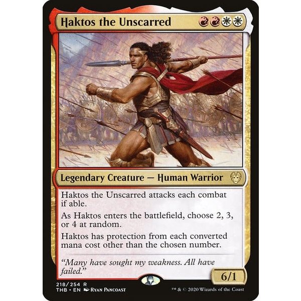 Magic: The Gathering Haktos the Unscarred (218) Lightly Played