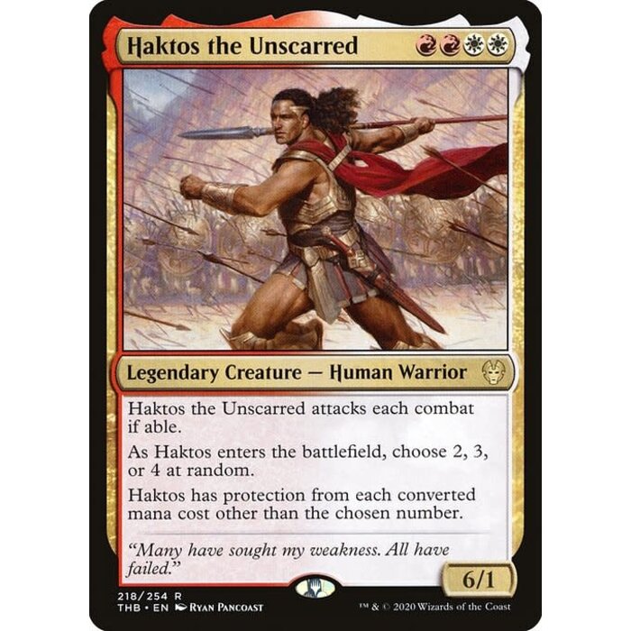 Magic: The Gathering Haktos the Unscarred (218) Lightly Played