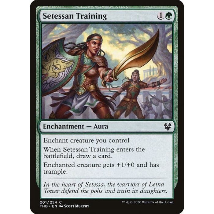 Magic: The Gathering Setessan Training (201) Lightly Played