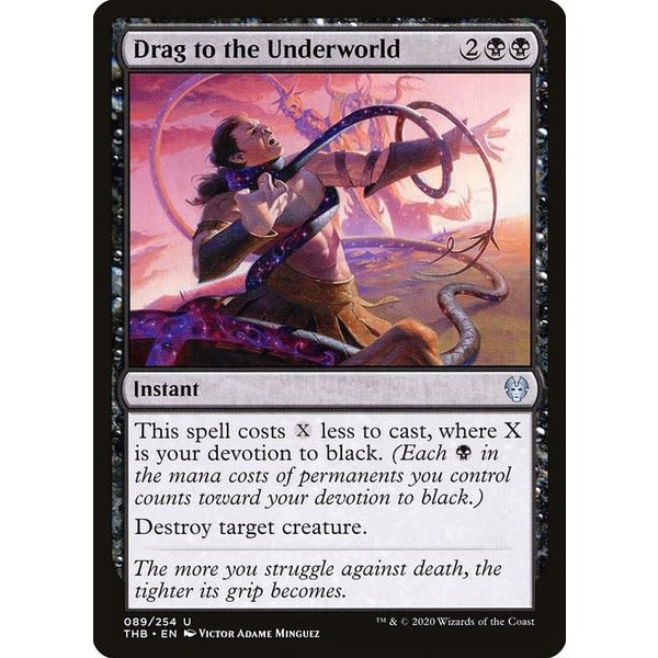 Magic: The Gathering Drag to the Underworld (089) Lightly Played Foil