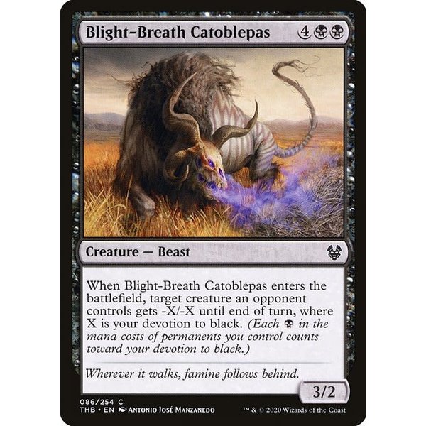 Magic: The Gathering Blight-Breath Catoblepas (086) Lightly Played