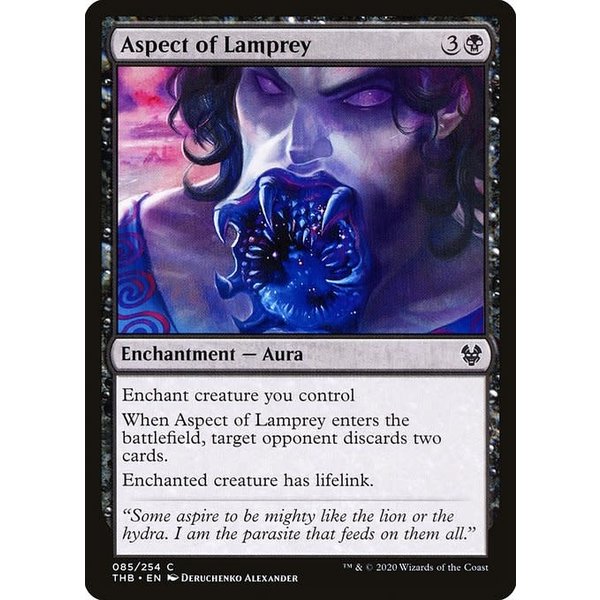 Magic: The Gathering Aspect of Lamprey (085) Lightly Played