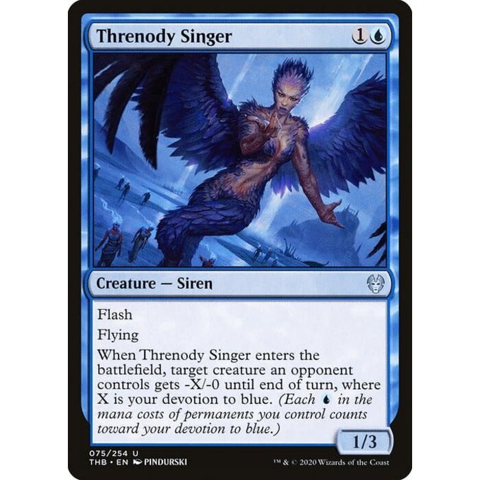 Magic: The Gathering Threnody Singer (075) Lightly Played